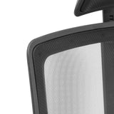 Tissu maille respirant du dossier du siège de bureau de qualité professionnelle ARCEO B en noir de hjh OFFICE