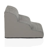Escabeau pour animaux de compagnie PAWY STEP 3 gris avec deux marches et housse antidérapante de hjh LIVING