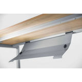 Horizontaler Kabelkanal in Silber als Zubehör RKW S von hjh OFFICE PRO