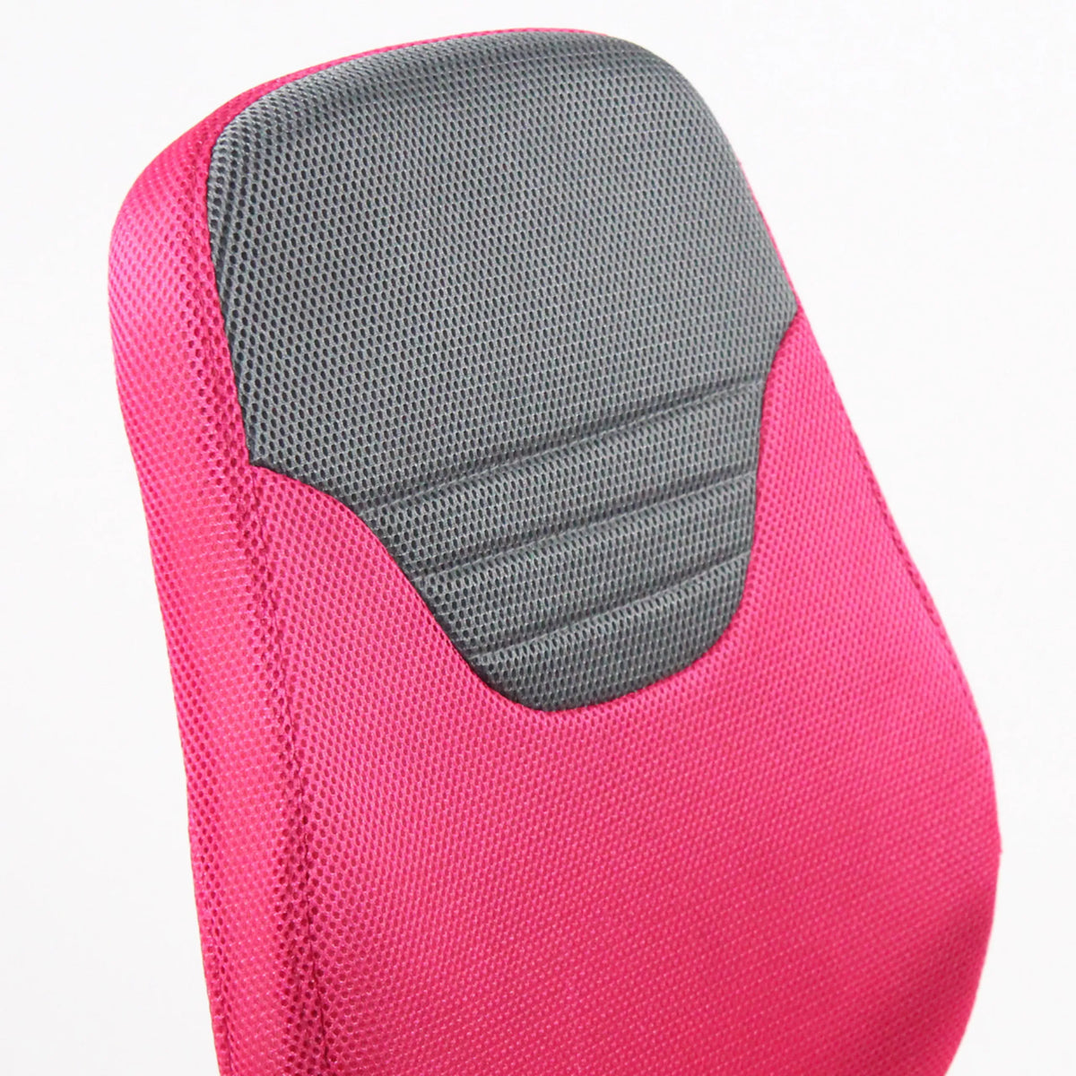 Dossier en maille grise avec revêtement en tissu rose de la Chaise pivotante pour des enfants KIDDY STYLE de hjh OFFICE