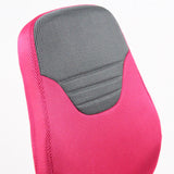 Dossier en maille grise avec revêtement en tissu rose de la Chaise pivotante pour des enfants KIDDY STYLE de hjh OFFICE