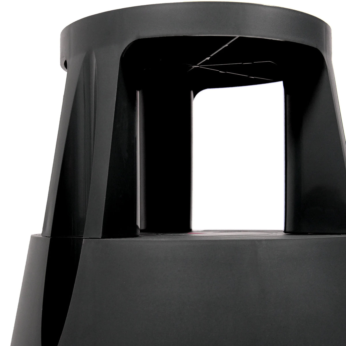 Partie supérieure du Tabouret marchepied TIO-M I noir avec ouverture de poignée de hjh OFFICE