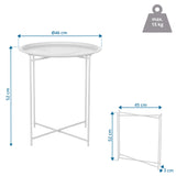 Dessin technique de la Table d'appoint ALLRUND d'un diamètre de 46 cm de hjh LIVING