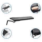 Plateau d'écriture noir comme TABLET PRIORITY II Accessoires avec différentes vues du montage et de l'utilisation de hjh OFFICE