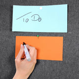 Structure de la surface de la cloison de séparation gris foncé FLEXMIUT avec notes adhésives et marqueur de hjh OFFICE