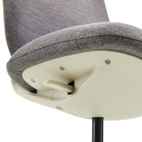 Dessous de l'assise grise du Siège de bureau à domicile Sitflex Lady de hjh OFFICE