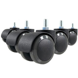 5x ROLO M10/50mm Sols durs - Roulettes 