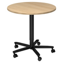 BISTRO 80R D | Table élévatrice à colonne | Ø 80 | Noir - Système de tables conférence 