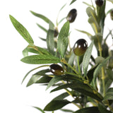 Feuilles vertes et olives sombres de la Plante artificielle OLIVE I de hjh OFFICE