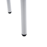 Pieds blancs avec patins en plastique noirs du tabouret ALRANDA de hjh LIVING