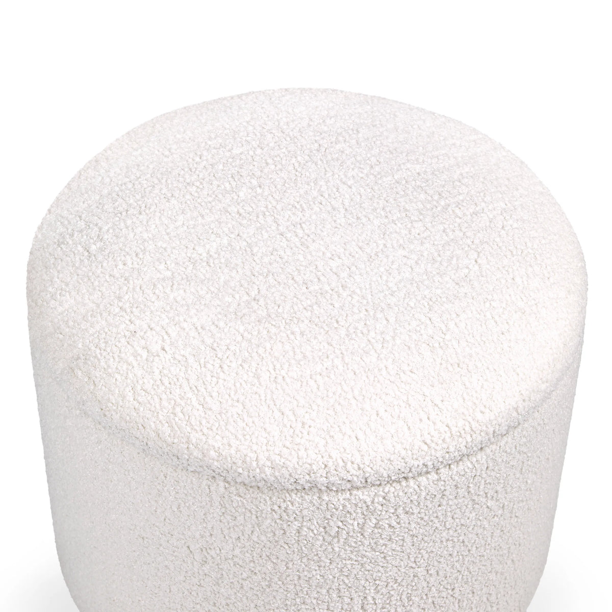 Housse en tissu blanc du Tabouret rembourré Storiano S de hjh LIVING