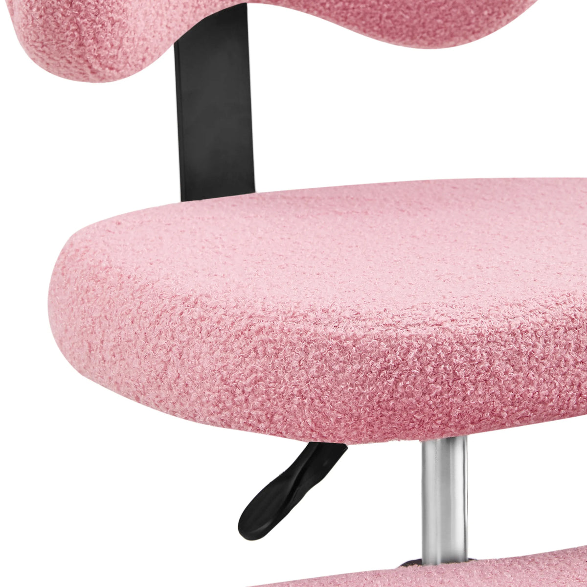 Revêtement rose texturé de l'assise de la chaise de méditation Asanasit de hjh LIVING