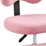 Revêtement rose texturé de l'assise de la chaise de méditation Asanasit de hjh LIVING