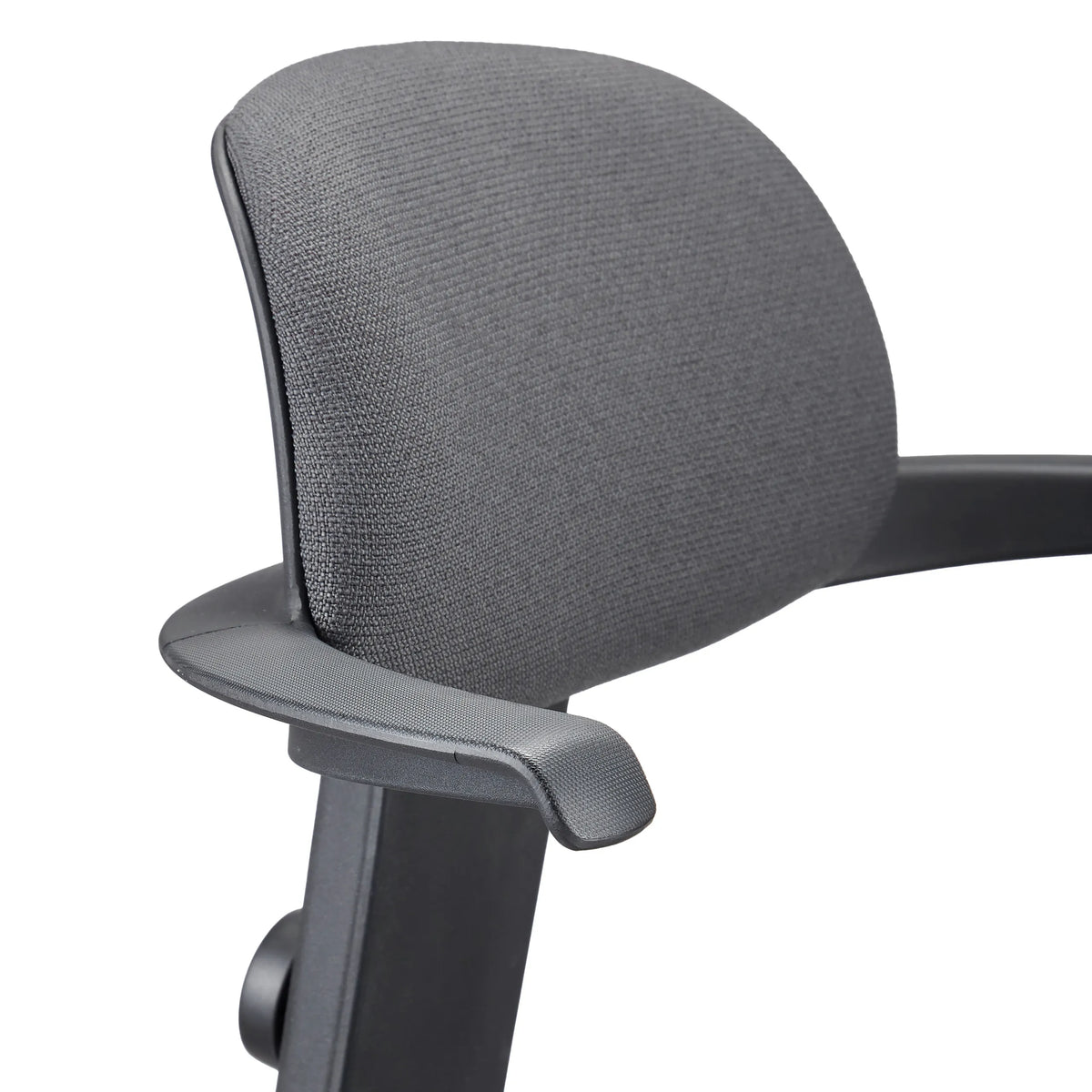 Appuie-tête avec revêtement en tissu gris foncé de la chaise de travail TOP WORK 40 de hjh OFFICE