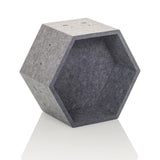 Cloison de séparation hexagonale en feutre gris FLEXMIUT STORE S de hjh OFFICE – vue à 360° (vue de trois quarts avant 30°)