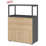 FlexWall | 3 HC | Portes + tiroirs + cadre | avec pieds réglables 