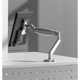 Bras d'écran flexible argenté des Accessoires CPSA de hjh OFFICE PRO