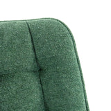 Tissu structuré couleur pétrole de la Chaise de salle à manger ELARIS de hjh LIVING