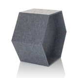 Cloison de séparation FLEXMIUT STORE B hexagonale en feutre gris de hjh OFFICE – vue à 360° (vue de trois quarts avant 60°)
