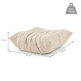 Vue dimensionnelle du Pouf Sitzolo Podi de 80 × 65 cm avec une charge maximale de 150 kg de hjh LIVING