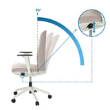 Dossier réglable avec un angle d'inclinaison de 90° du Siège de bureau de qualité professionnelle NESTORA de hjh OFFICE