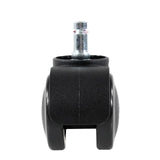 Roulettes 5x ROLO ESD 10mm/50mm noires pour sols durs avec goupille métallique argentée de hjh OFFICE