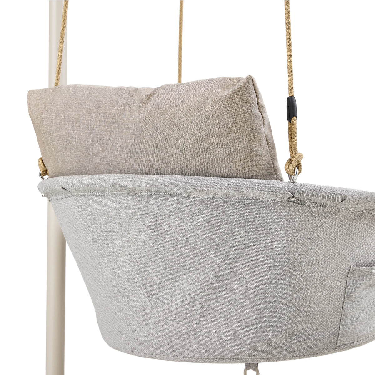Coussins et suspension du fauteuil suspendu Skylo en beige de hjh LIVING
