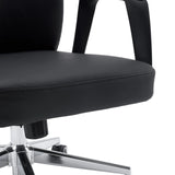 Assise et accoudoir du Siège de direction de qualité professionnelle VELVET ECO en noir avec structure chromée de hjh OFFICE
