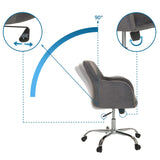 Mécanisme d'inclinaison avec plage de réglage de 90 degrés du Siège de bureau à domicile SOLAO 300 de hjh OFFICE