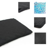 Coussin de siège MEDISIT I noir avec surface texturée et rembourrage en gel bleu de hjh OFFICE