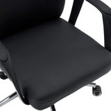 Assise rembourrée du siège de direction de qualité professionnelle VELVET ECO en noir avec roulette pour moquette visible de hjh OFFICE