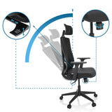Dossier et hauteur d'assise réglables du Siège de bureau de qualité professionnelle KODIAK de hjh OFFICE