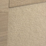 Vue des matériaux de la surface en bois de chêne et du revêtement en feutre de la maison pour chat KITTY PAWBOX 1 de hjh LIVING