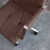 Revêtement en tissu marron moyen avec surpiqûres du Siège de bureau à domicile SARANTO II de hjh OFFICE