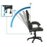 Dossier réglable avec un angle d'inclinaison de 90 à 120 degrés du Fauteuil Gamer GAMEBREAKER W02 de MyBuero