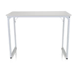 Bureau blanc WORKSPACE I avec plateau rectangulaire et pieds en U de hjh OFFICE – vue à 360° (vue de face 0°)