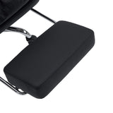 Appui-tête noir du siège de direction pour bureau à domicile Relax Legoro avec support chromé de MyBuero