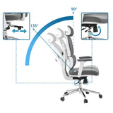 Dossier réglable du Siège de bureau de qualité professionnelle Ergomy WF 2 avec un angle d'inclinaison de 90° à 135° de hjh OFFICE
