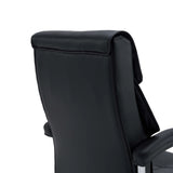 Arrière du dossier du siège de bureau à domicile Relax Prestio en noir de MyBuero