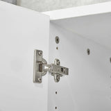 Charnière de porte argentée de l'armoire BETA 9 de hjh OFFICE PRO