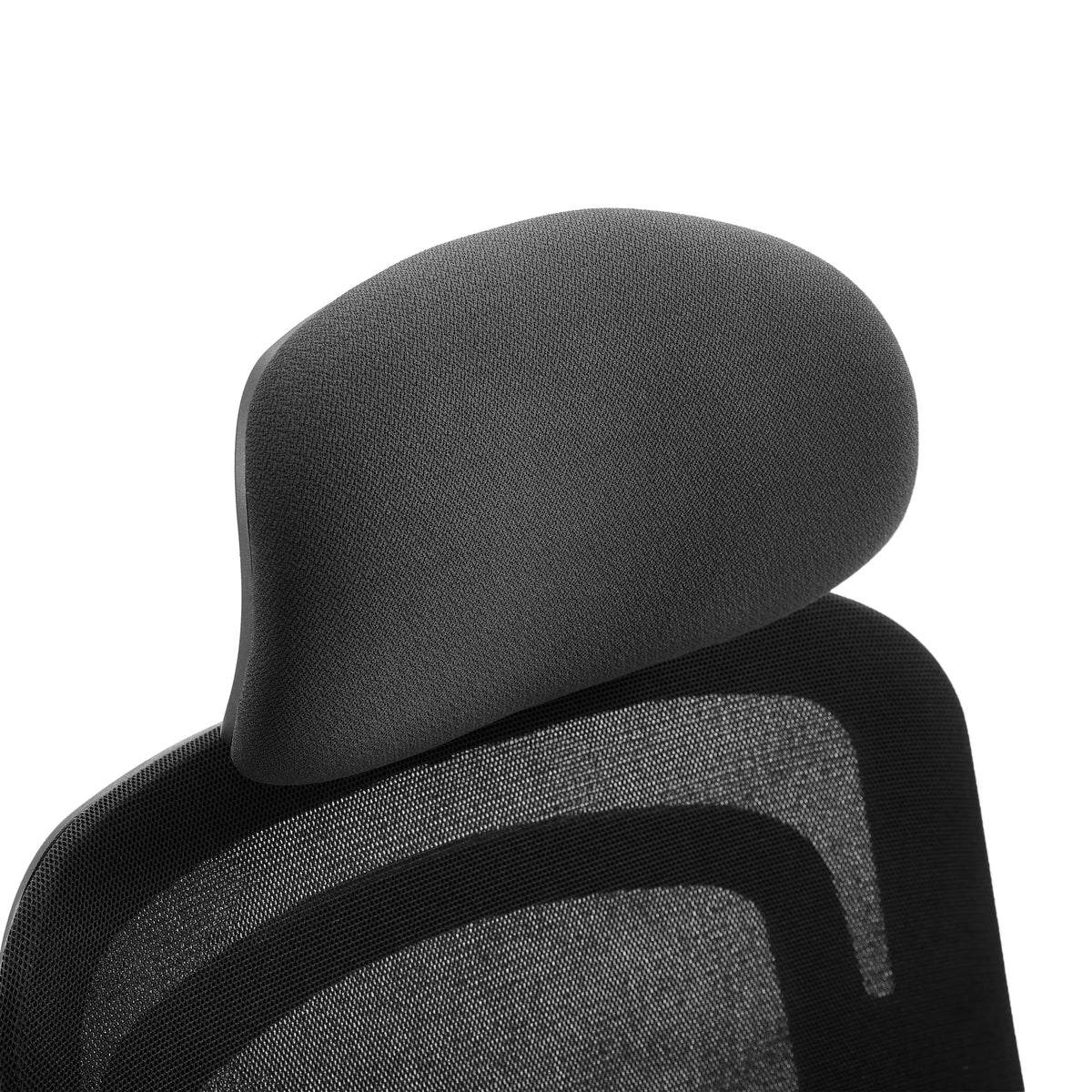 Appuie-tête du Siège de bureau de qualité professionnelle Vivadapt en noir avec revêtement en maille de hjh OFFICE