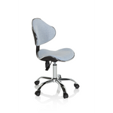 Chaise pivotante pour des enfants KIDDY GTI-3 bleue avec assise rembourrée et piètement à cinq roulettes de hjh OFFICE – vue à 360° (vue de trois quarts avant 60°)