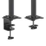 Fixation de table avec serre-joints de la Fixation pour écran Ergomount M2 en noir de hjh OFFICE