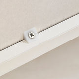Fixation vissée sur le bord blanc du boîtier de la commode Hjelle K de hjh LIVING