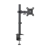 Fixation pour écran noire Ergomount M1 avec mât réglable en hauteur et plaque VESA de hjh OFFICE