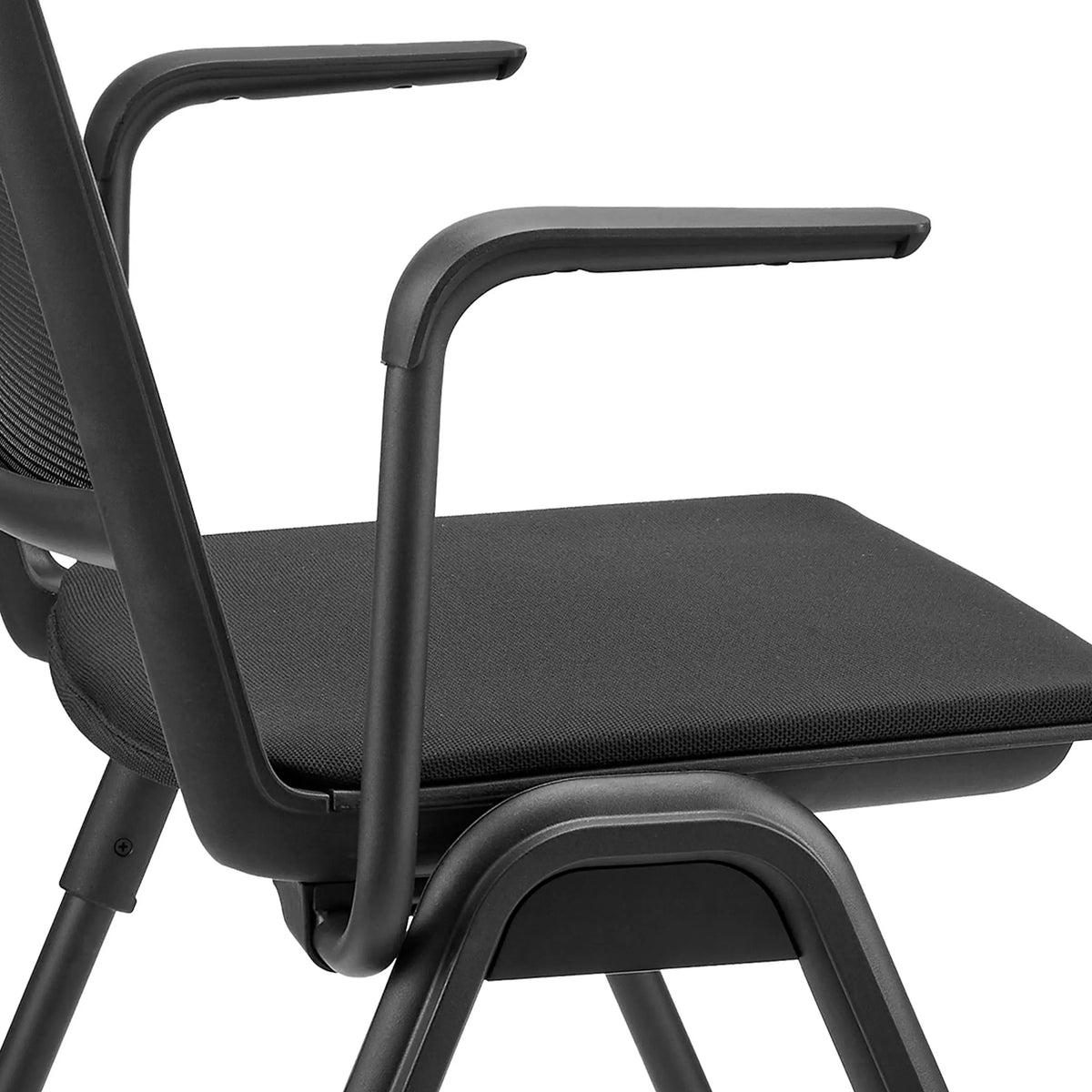 Accoudoir noir des accoudoirs MEET WA avec surface d'assise assortie de hjh OFFICE