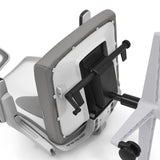 Arrière du dossier gris avec suspension mécanique du siège de bureau de qualité professionnelle ARCEO W de hjh OFFICE