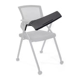 Plateau d'écriture noir TABLET PRIORITY II comme Accessoires pour chaises de hjh OFFICE – vue à 360° (vue de profil 90°)
