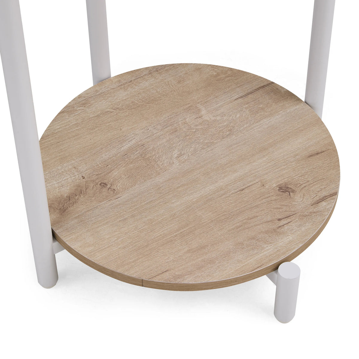 Table d'appoint Nestup 1 ouverte avec housse en tissu et deux couvercles retirés de hjh LIVING