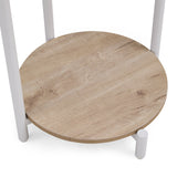 Table d'appoint Nestup 1 ouverte avec housse en tissu et deux couvercles retirés de hjh LIVING